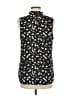 Van Heusen 100% Polyester Floral Black Sleeveless Blouse Size M - photo 2