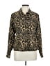 Maggy London 100% Silk Animal Print Gold Jacket Size 12 - photo 1