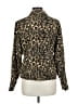 Maggy London 100% Silk Animal Print Gold Jacket Size 12 - photo 2