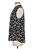 Van Heusen 100% Polyester Floral Black Sleeveless Blouse Size M - photo 5