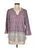 Dana Buchman Purple 3/4 Sleeve Blouse Size M - photo 1