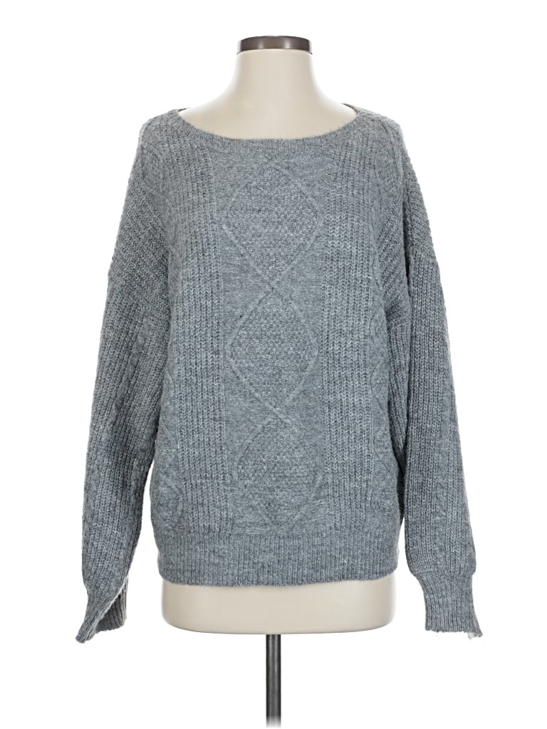 Pre-owned Shein Pullover Sweater In Gray