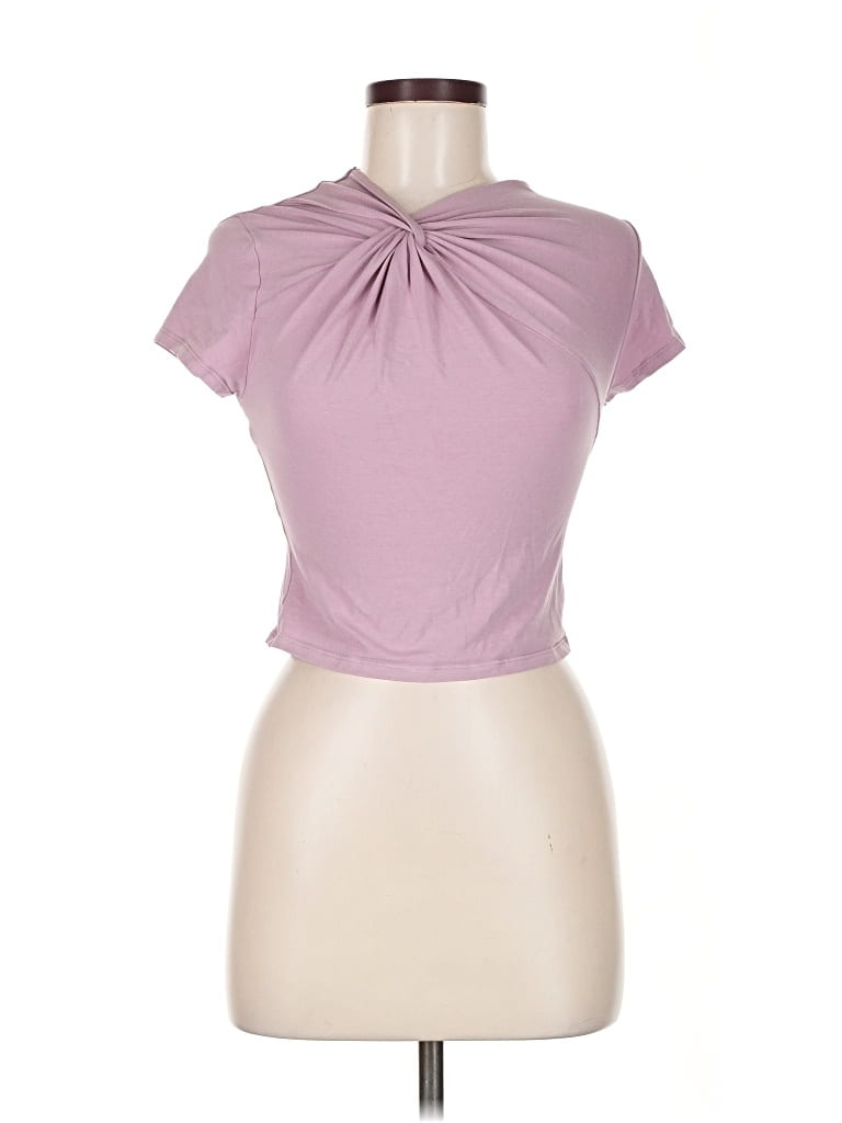 Pre-owned Lululemon Athletica Short Sleeve Turtleneck In Pink