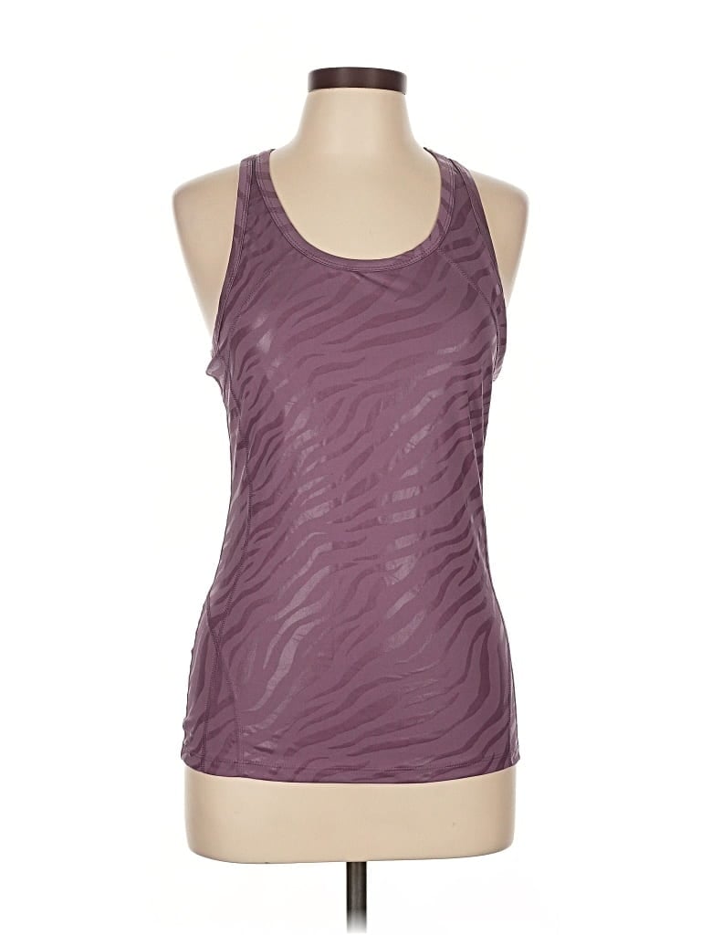 Pre-owned Elie Tahari Sport Active Tank Top In Purple