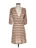 Sessun Stripes Tan Casual Dress Size S - photo 1
