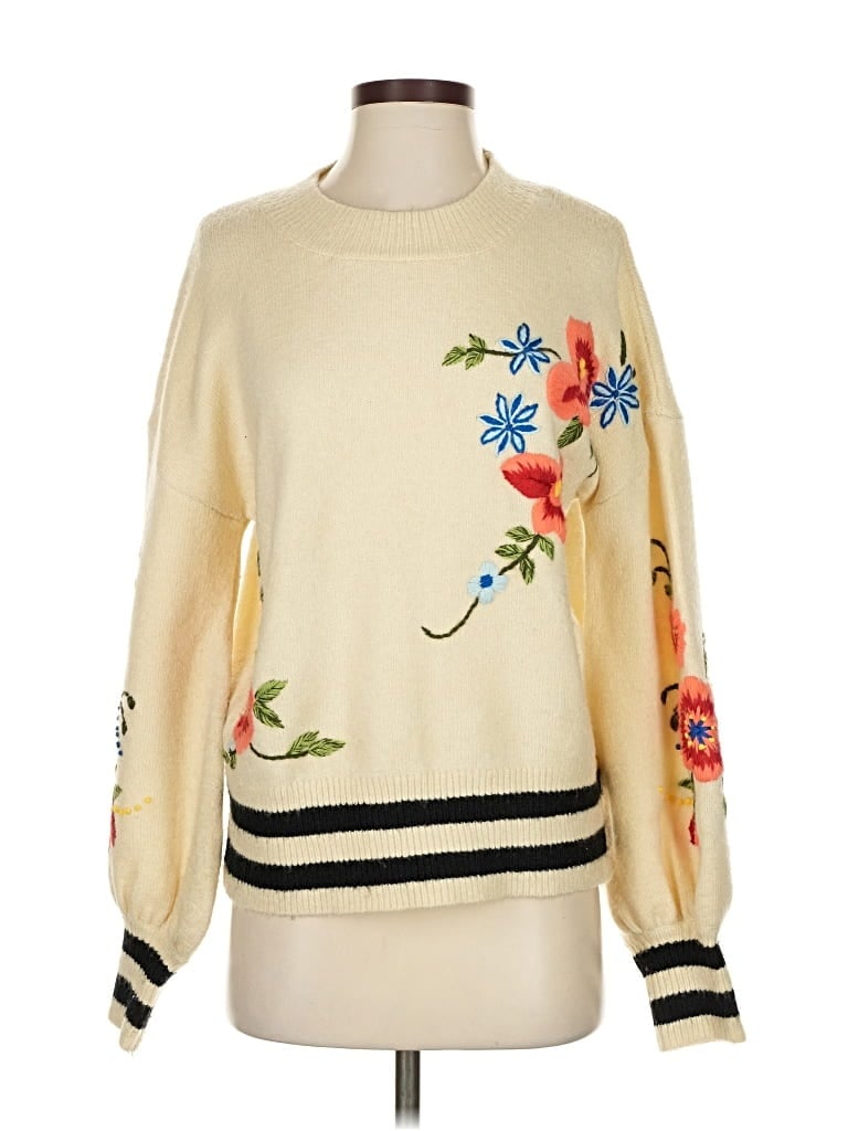 Pre-owned Harlyn Pullover Sweater In Yellow