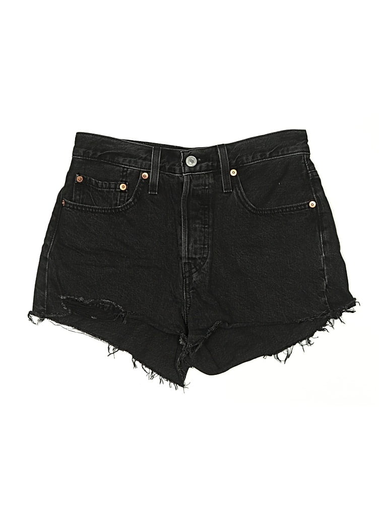 Pre-owned Levi's Denim Shorts In Gray