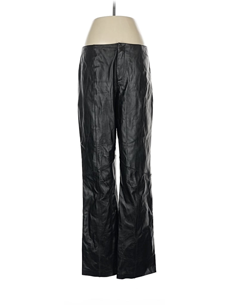 Pre-owned Nine West Leather Pants In Black