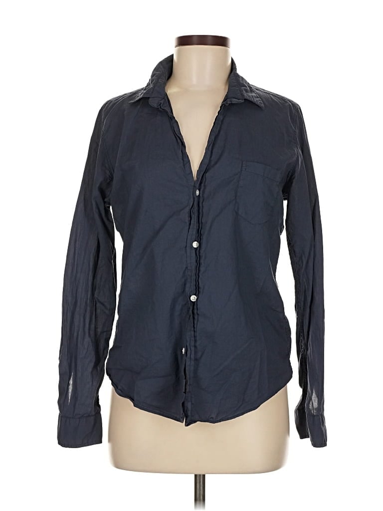 Pre-owned Frank & Eileen Long Sleeve Button Down Shirt In Blue