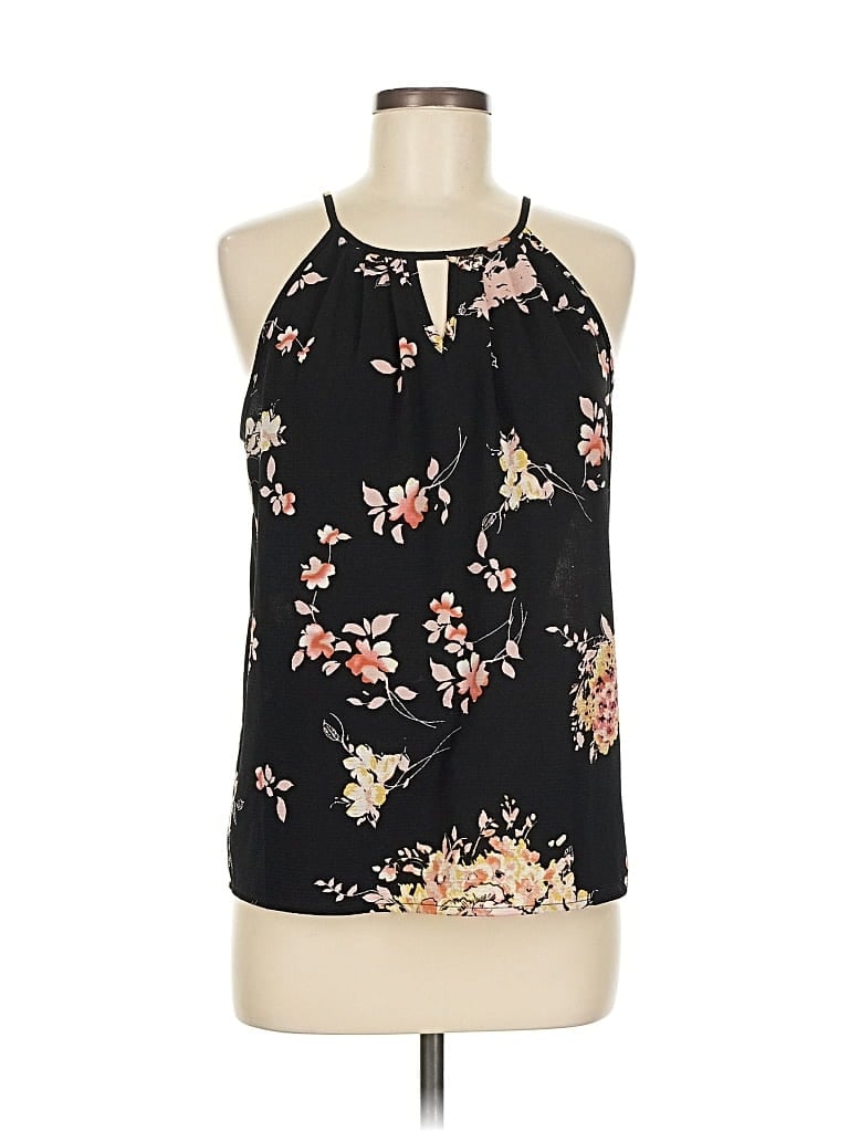 Pre-owned Papermoon Sleeveless Blouse In Black