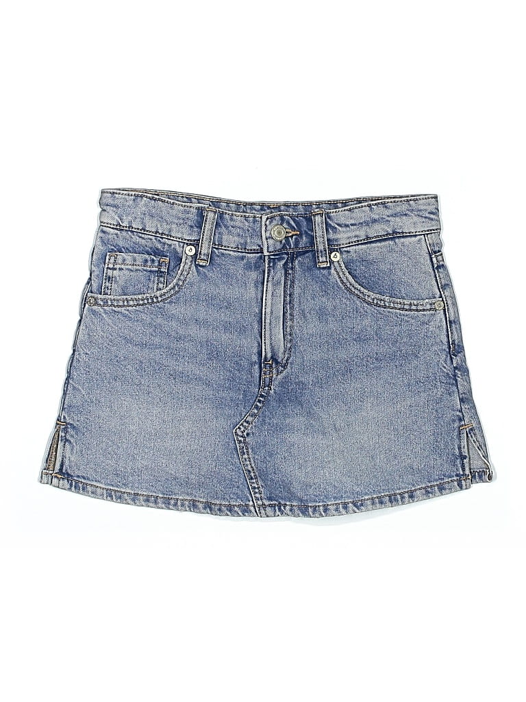 Pre-owned Zara Kids' Denim Skirt In Blue