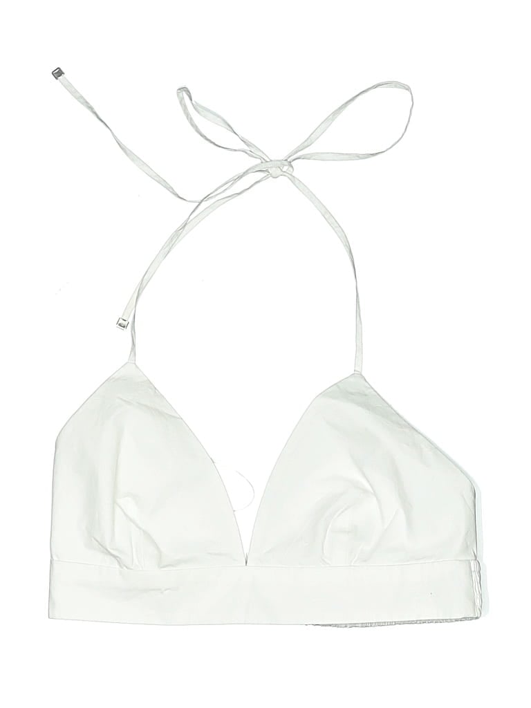 Susana Monaco Swimsuit Top Ivory Solid Pattern Swimwear In White