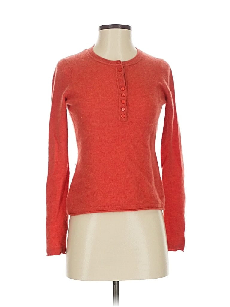 CYNTHIA ROWLEY TJX Pre-owned Cashmere Pullover Sweater In Red