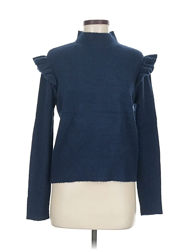 ANN TAYLOR LOFT Pre-owned Turtleneck Sweater In Blue