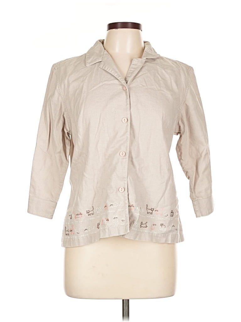 Pre-owned Christopher & Banks Cardigan Sweater In Brown