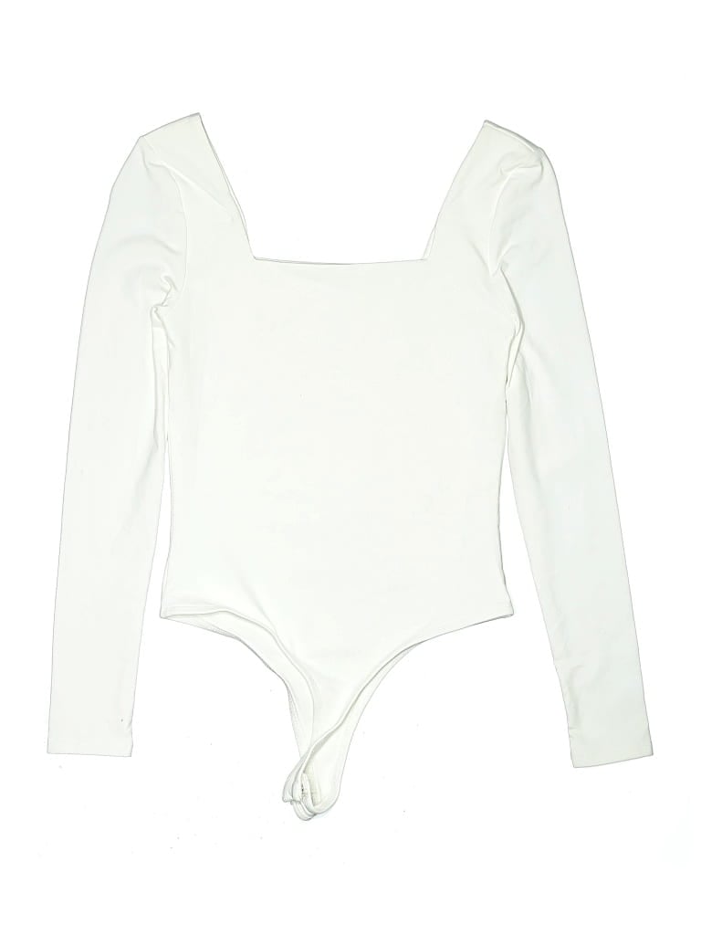 Pre-owned Francesca's Bodysuit In White