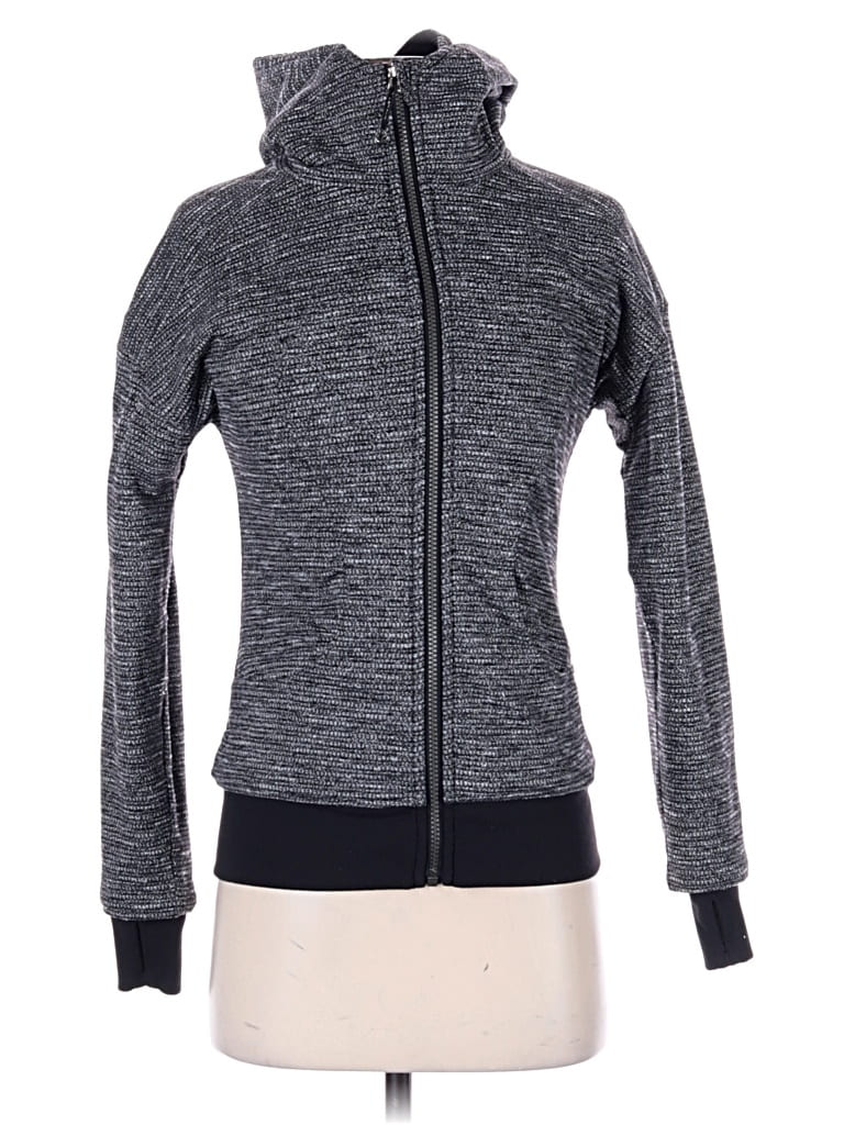 Pre-owned Lululemon Athletica Track Jacket In Black