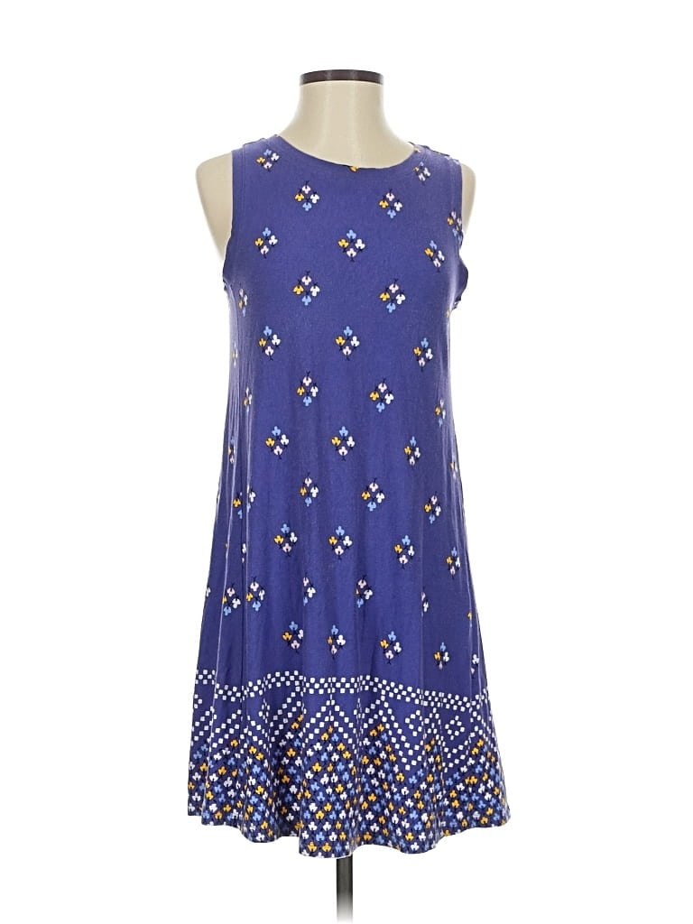 Pre-owned Ann Taylor Loft Outlet Casual Dress In Blue