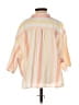 Des Petits Hauts Stripes Orange 3/4 Sleeve Button-Down Shirt Size 2 (0) - photo 2