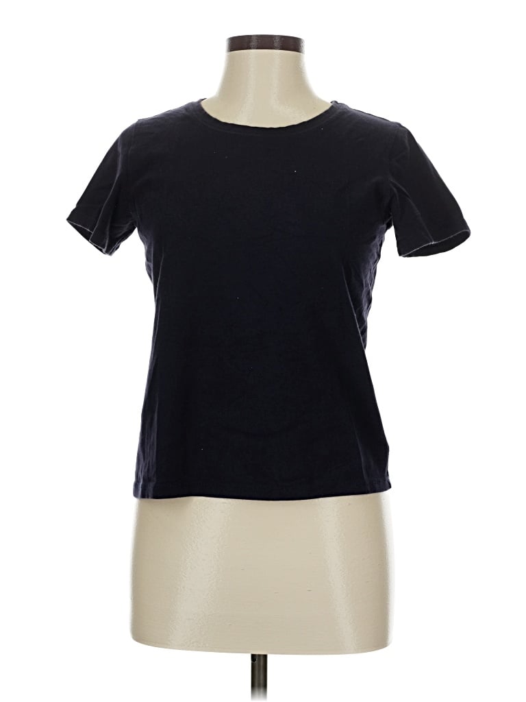 Pre-owned Eileen Fisher Short Sleeve T-shirt In Black