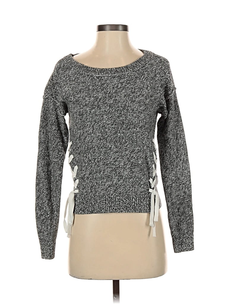 Pre-owned Abercrombie & Fitch Pullover Sweater In Gray