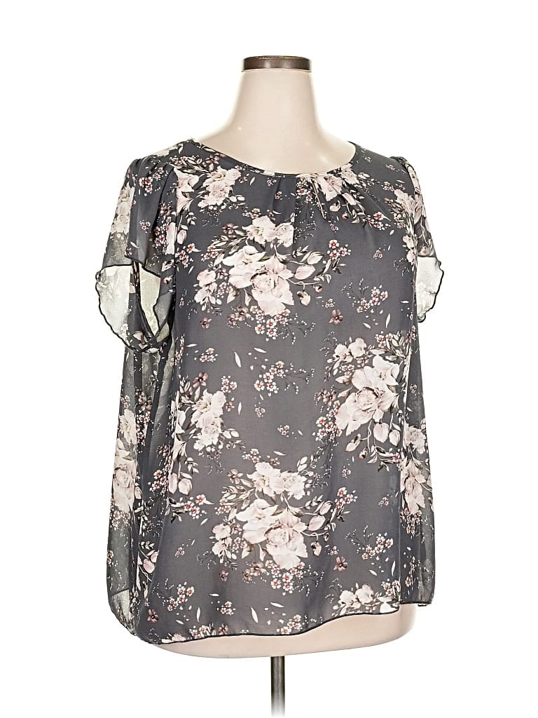 Pre-owned Shein Curve Sleeveless Blouse In Gray