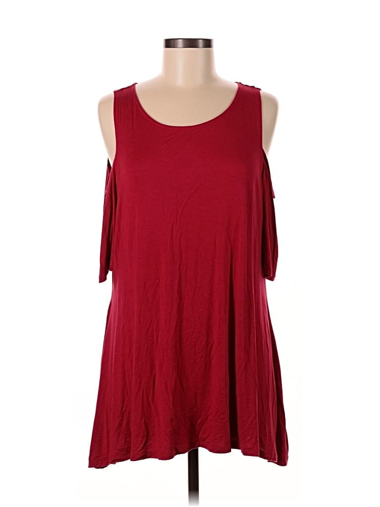 Pre-owned Philosophy Republic Clothing Sleeveless Top Red Cold Shoulder Neckline Tops