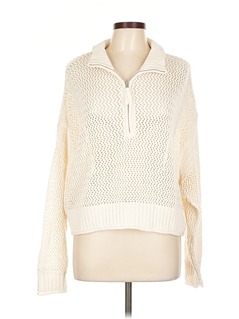 Pre-owned Aerie Pullover Sweater In White