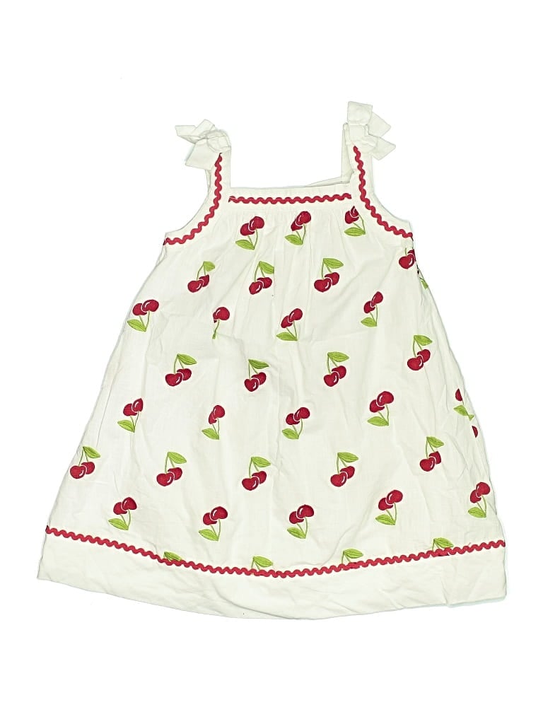 Pre-owned Tommy Bahama Kids' Dress In White