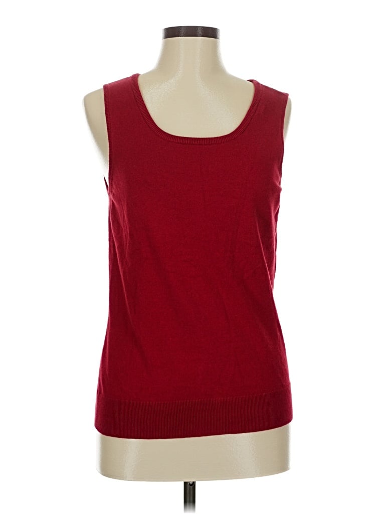 Pre-owned Talbots Sweater Vest In Red