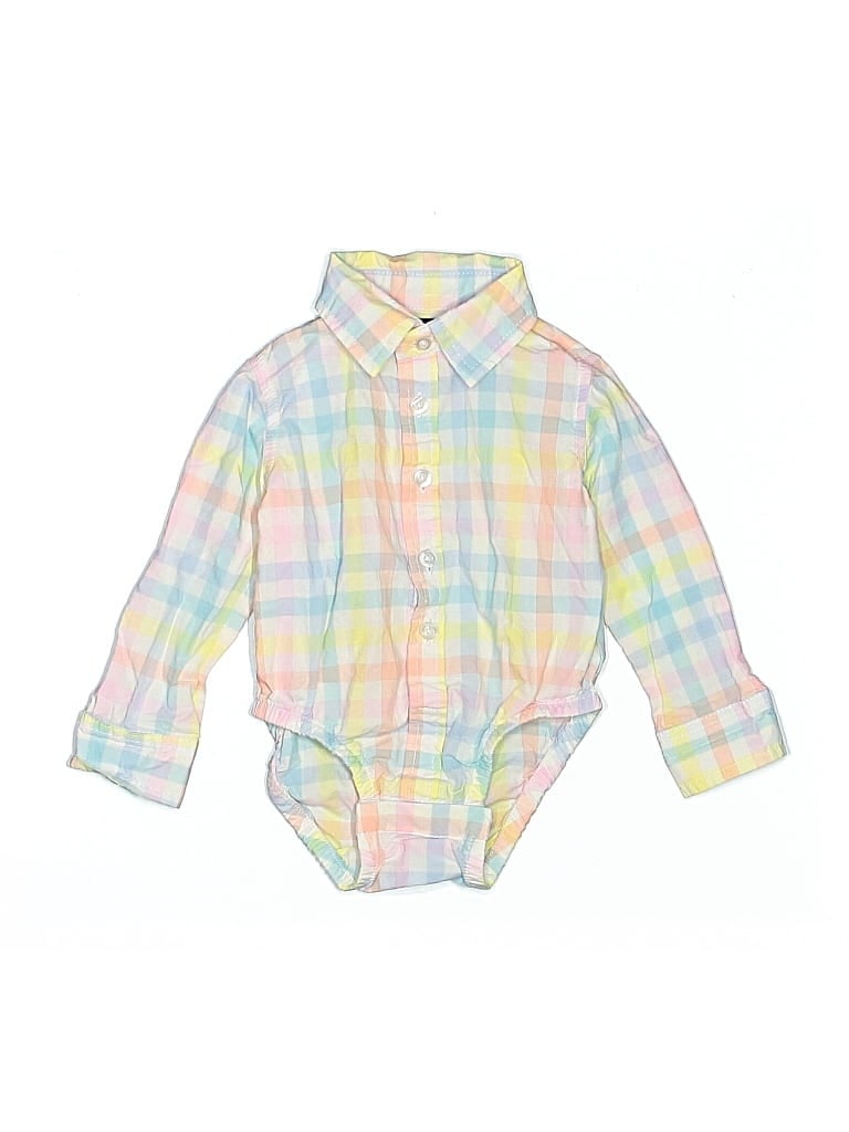 Pre-owned Andy & Evan Babies' Long Sleeve Onesie In Yellow