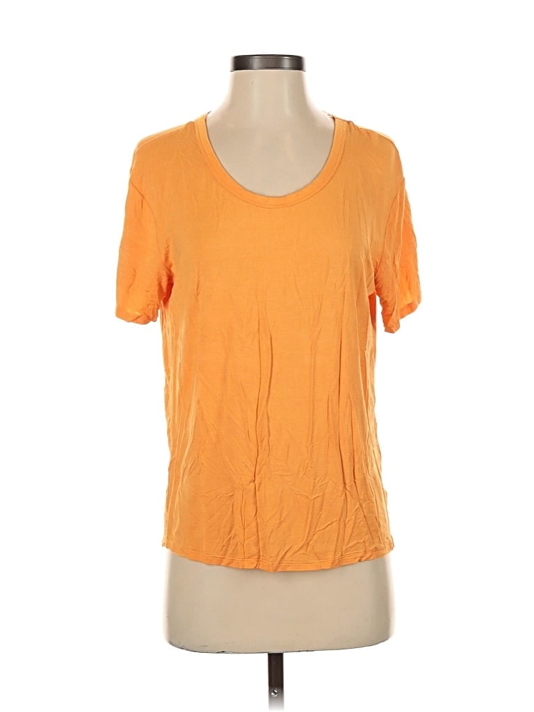 Pre-owned Time And Tru Short Sleeve T-shirt In Orange