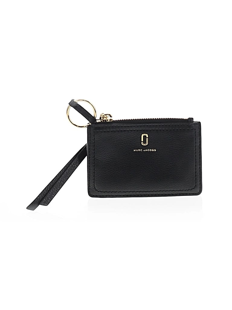 Pre-owned Marc Jacobs Leather Card Holder In Black