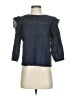 J.Crew 100% Cotton Blue 3/4 Sleeve Blouse Size XXS - photo 1
