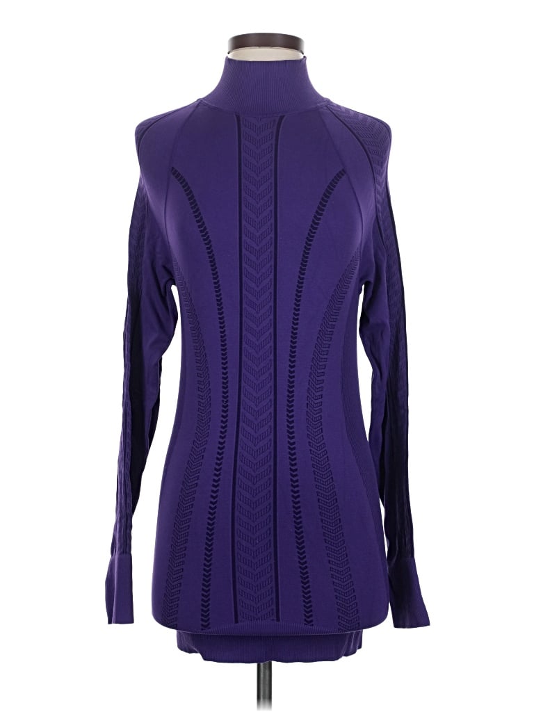 Pre-owned Zella Turtleneck Sweater In Purple
