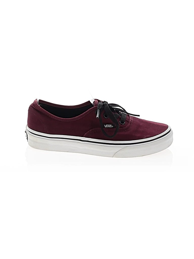 Pre-owned Vans Sneakers In Burgundy