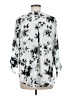 Weston 100% Polyester Silver 3/4 Sleeve Blouse Size M - photo 2