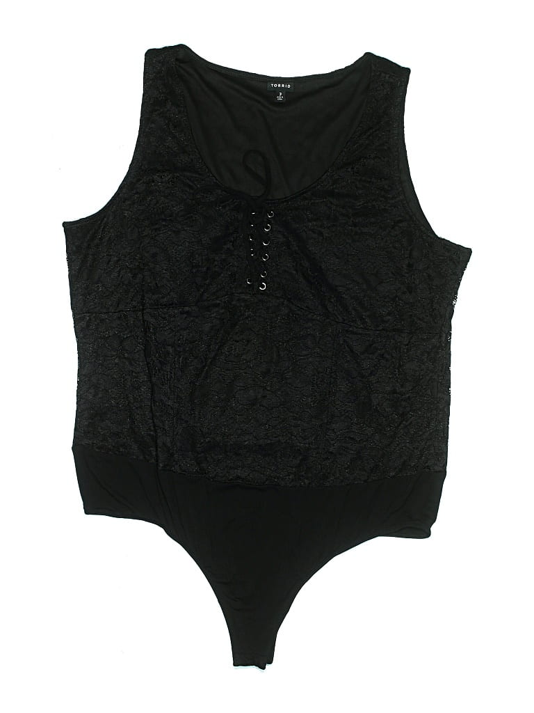 Pre-owned Torrid Bodysuit In Black