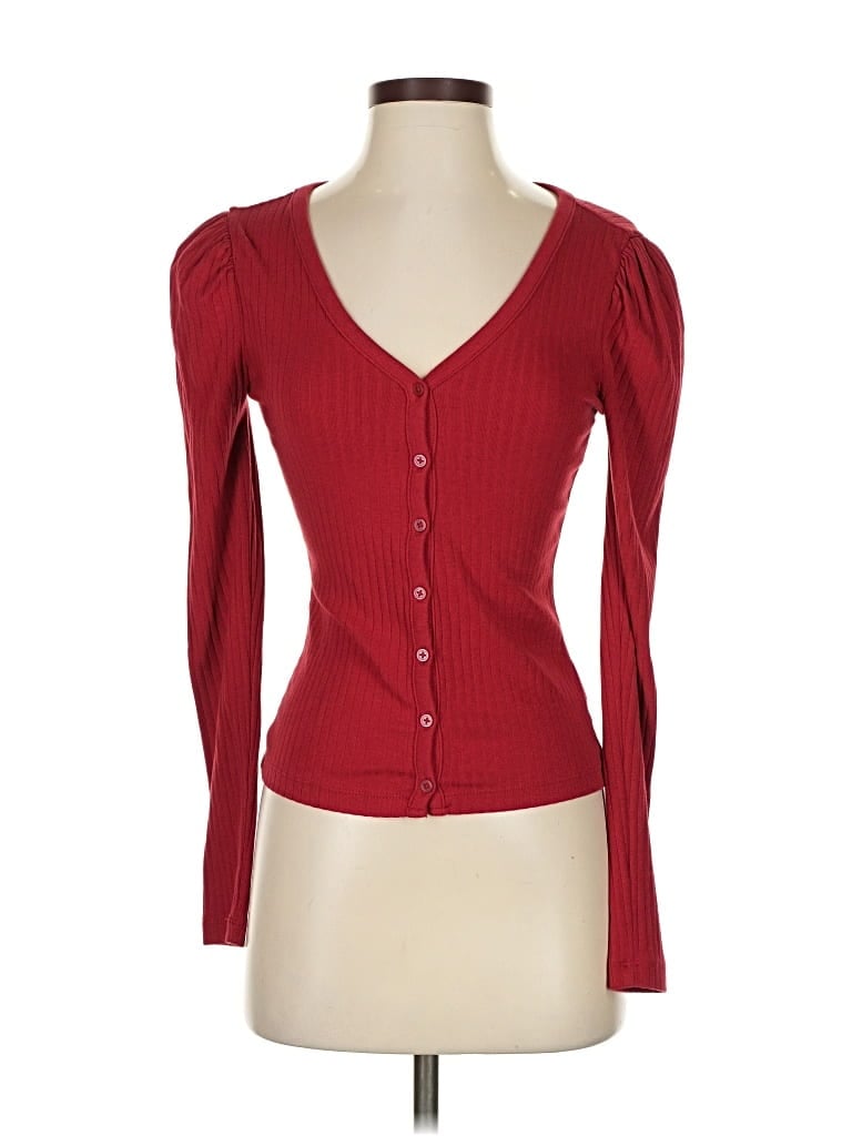 Pre-owned Gap Cardigan Sweater In Red