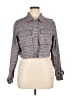 Wild Fable Houndstooth Gray Long Sleeve Blouse Size XL - photo 1