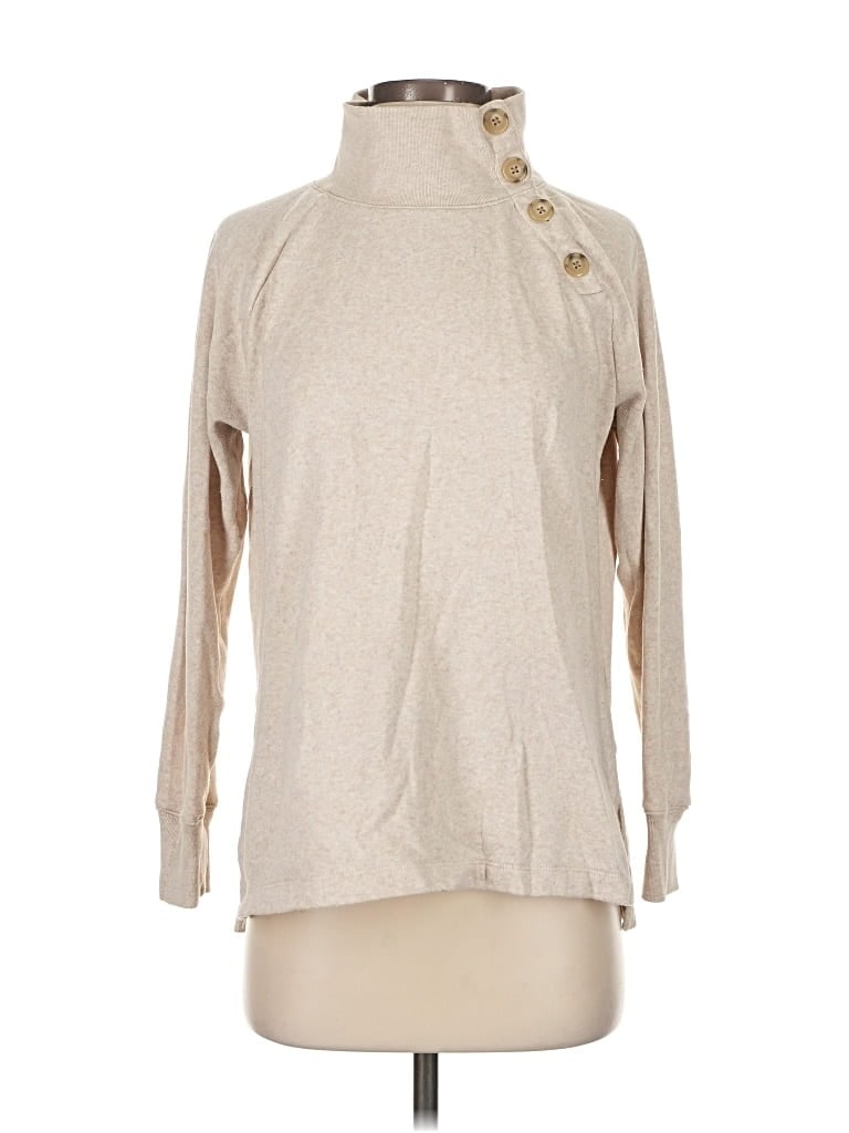 Pre-owned J.crew Factory Store Turtleneck Sweater In Brown