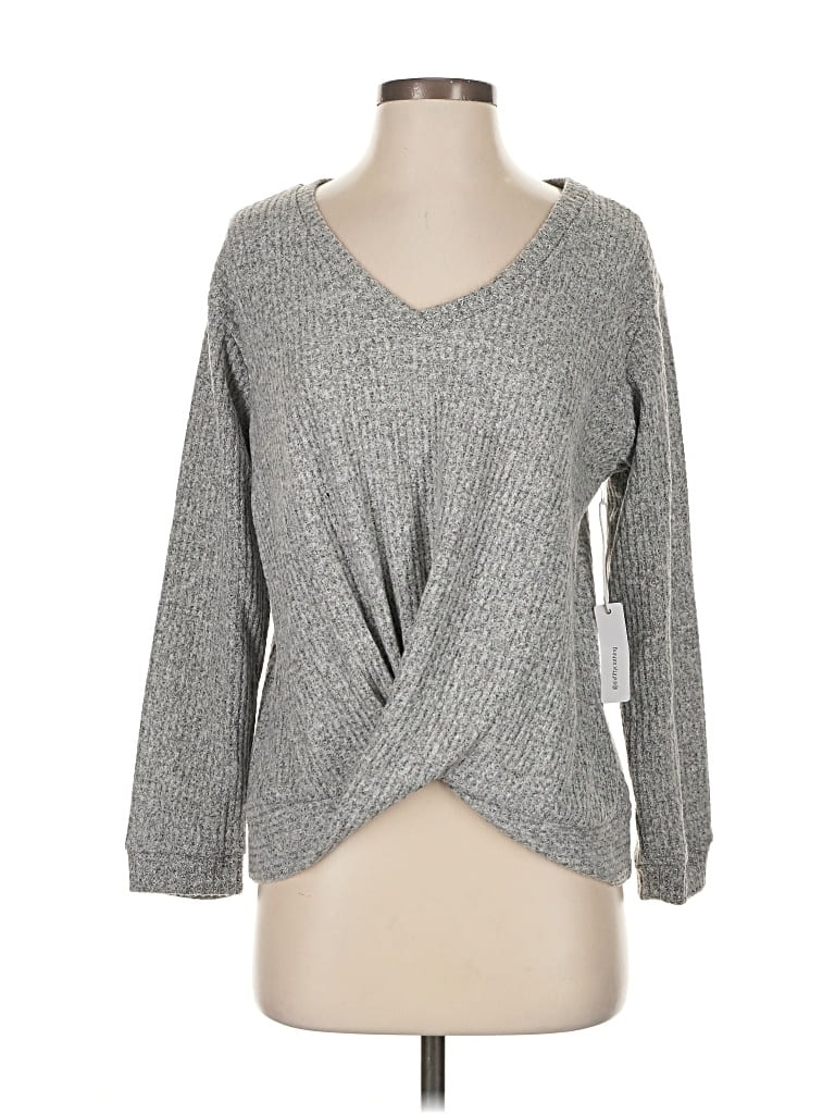 Six/fifty Pullover Sweater In Gray