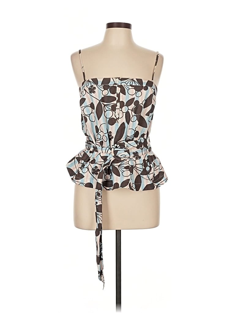 Pre-owned French Connection Sleeveless Blouse In Brown