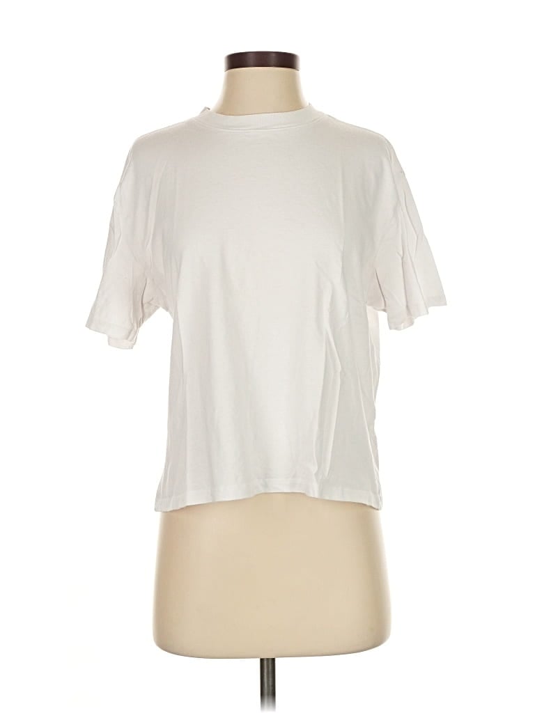 Pre-owned Abercrombie & Fitch Short Sleeve T-shirt In White