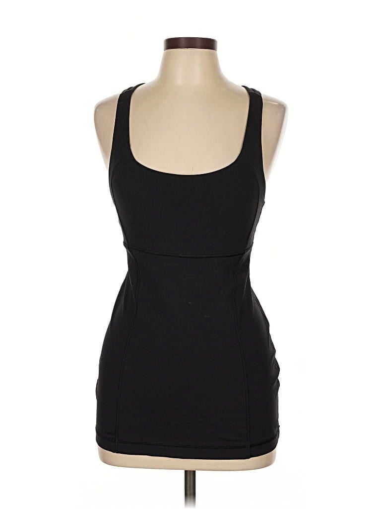 Pre-owned Lululemon Athletica Tank Top Black Strapless Neckline Tops