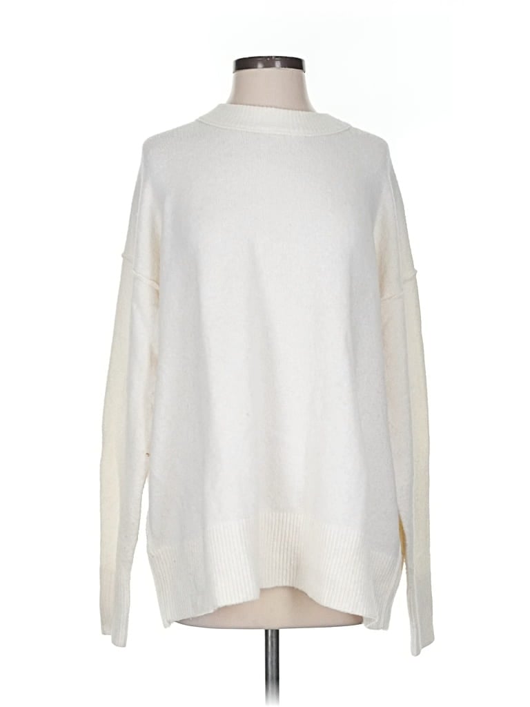 Pre-owned Aerie Pullover Sweater In White