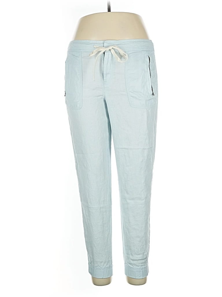 Pre-owned Lou & Grey Linen Pants In Blue