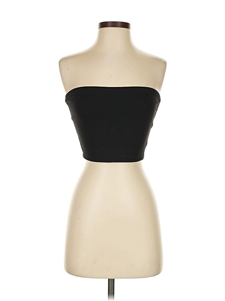 Pre-owned Susana Monaco Tube Top Black Strapless Neckline Tops