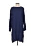 H By Halston 100% Polyester Solid Blue Casual Dress Size S - photo 1