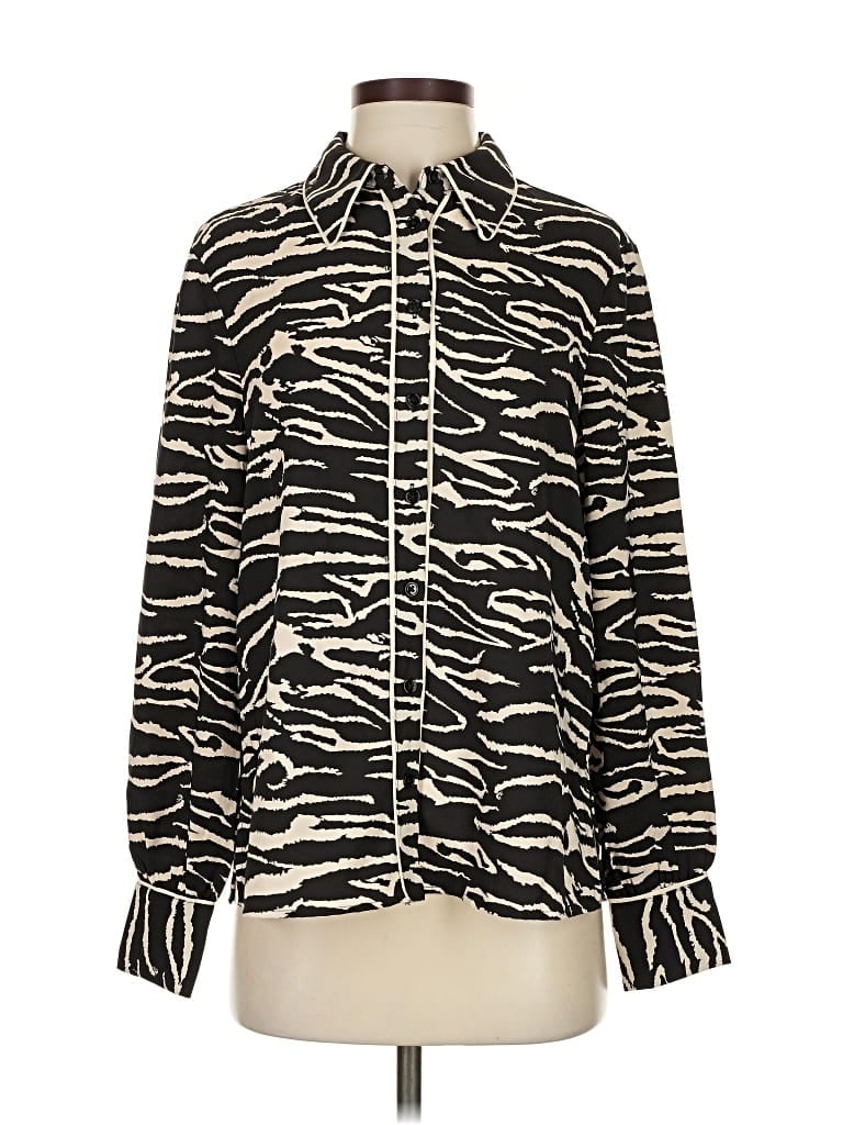 Rachel Zoe Tjx Long Sleeve Blouse In Black